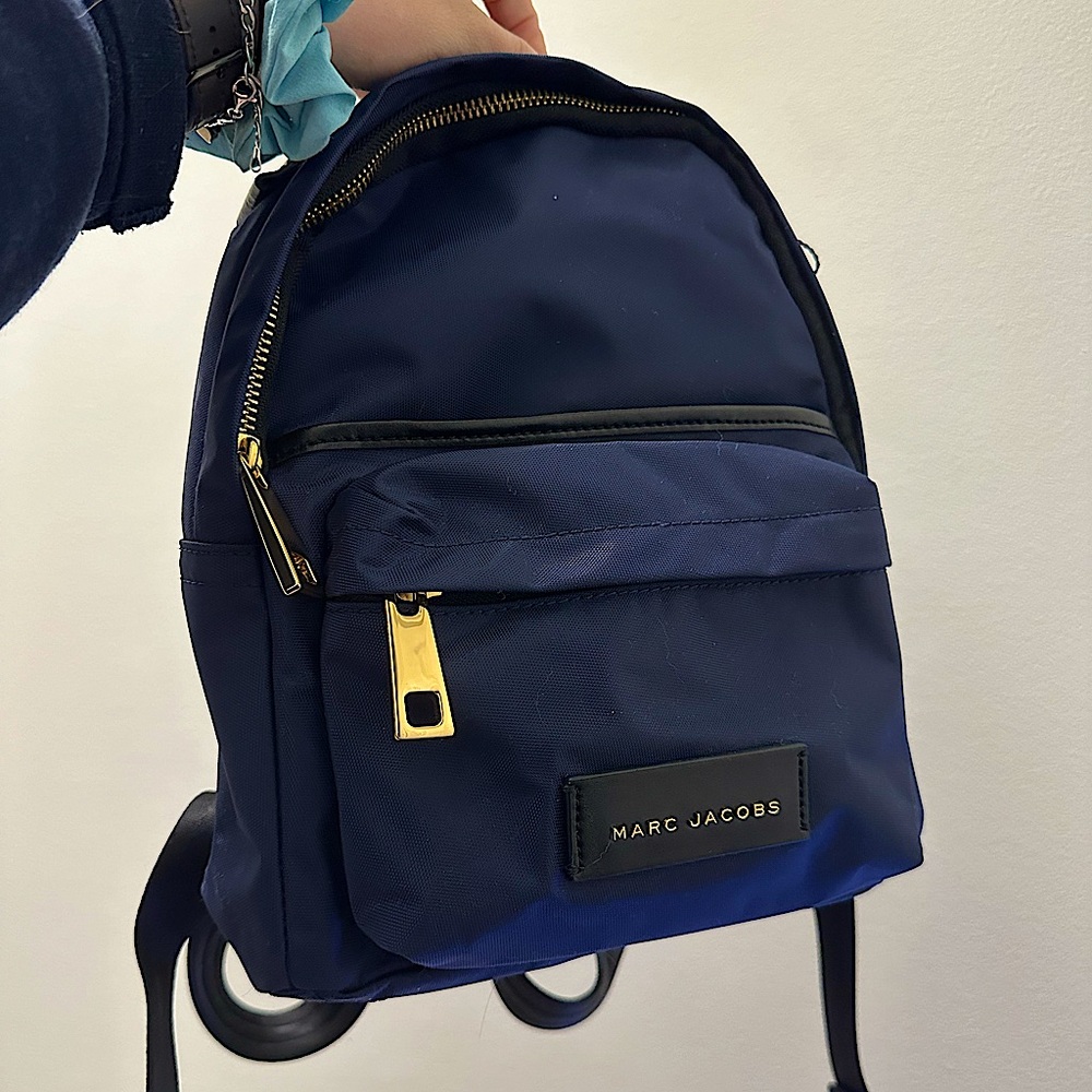 MARC JACOBS Biker Backpack Sale! 🎒✨Dark Navy and Black, 3 convenient zipper